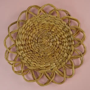 Handwoven Natural Water Hyacinth Pot Mats